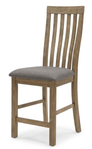 Texas Bar Chair with Grey Fabric Seat 470x575x1160