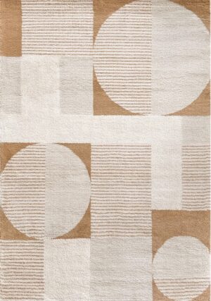 Archer Arc Gold Cream 1.6X2.3M Large Rug