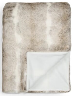 Heirloom Silver Rabbit Acrylic Throw 150X180Cm
