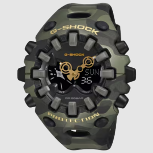 G Shock Green Camo Digital & Analogue Watch