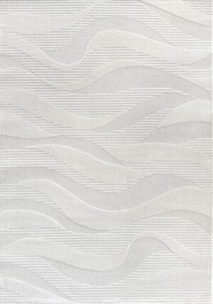 Georgie Cloud White Textured 1.6X2.3M Large Rug