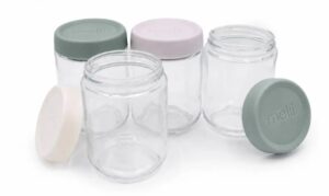 Melii Glass Overnight Oats Jars 4Pk 473Ml