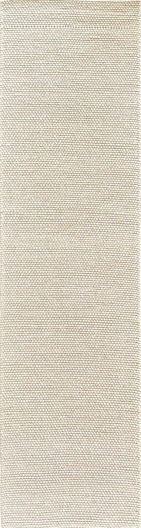 Ollis Loop Beige 80:20 Wool Cotton Runner 0.8X3M