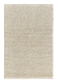 Ollis Loop Beige 80:20 Wool Cotton Rug 0.6X0.9M