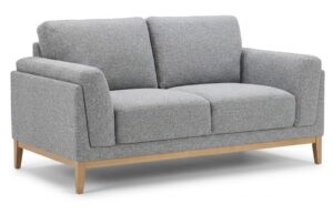 Troy 2 Seater In Grey Fabric 117X80X83H