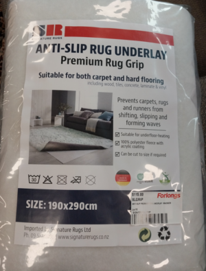 Anti Slip Premium Rug Underlay 190X290Cm