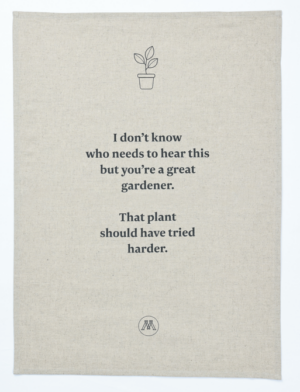 Great Gardener 55%Linen 45%Cotton Teatowel 50X70