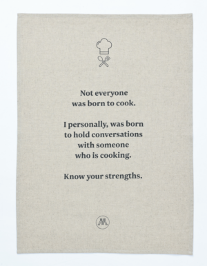 Not Everyone 55%Linen 45%Cotton Teatowel 50X70