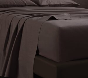 Pure Cotton Double Chocolate 250Tc Sheet Set