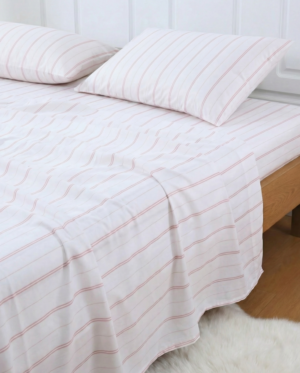 Cape Stripe 250Tc Sheet Set Pink King