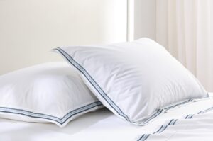 Medea 250Tc Cotton Embroidered Blues Std Pillowcas