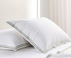 Medea 250Tc Cotton Embroidered Greens Std Pillowca