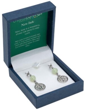 Tree Of Life New Jade Earrings