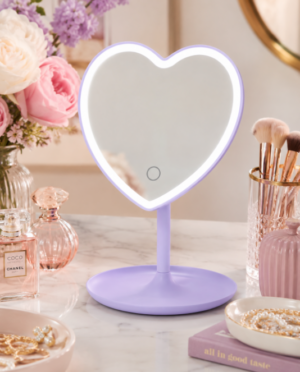 Colby Led Heart Mirror Lavender