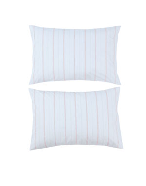 Cape Stripe Pink 250Tc Cotton Percale Std Pillowca