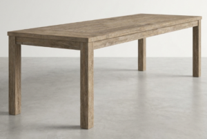 Maine Greywash Fixed Dining Table 1900X1000X780H