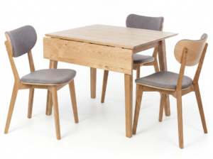 Nordik Square Drop Leaf + 4 Zurich Chairs
