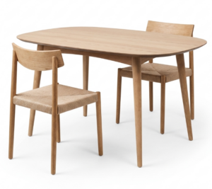 Oslo 1290X850 Dining Suite With 2 Ingrid Chairs
