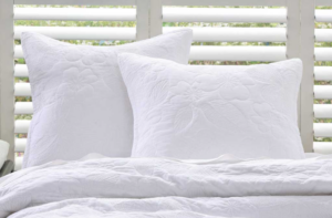 Catalina Embroidered Cotton European Pillowcase Se