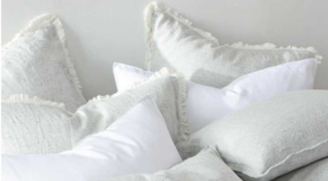 Laundered Linen Pinstripe Cloud Std Pillowcase Tas