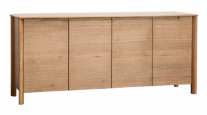 Luella Light Smoke 4Dr Buffet Unit 1800X450X800H