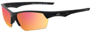 Dirty Dog Sport Track Satin Black Grey Sunglasses
