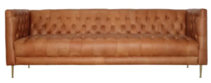 Chester 3 Seater In Whiskey Leather Sofa 210X81X73