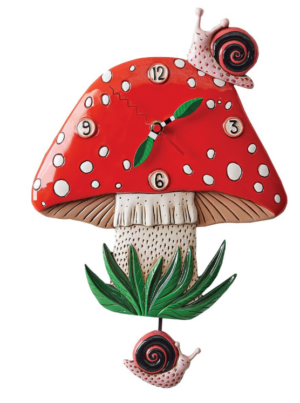 Fun Guy Mushroom Pendulum Clock 35Cm
