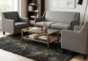 Solace 2 + 1 +1 Seater In Carrara Pinecone Fabric