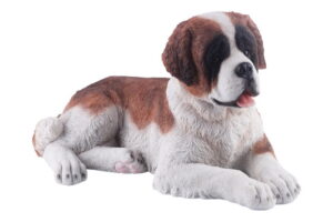 Laying St Bernard Dog 40X22Cm