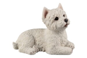 Laying Westy Terrier 26Cm