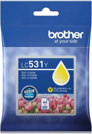 Brother Lc531Y Yellow Ink Cartridge