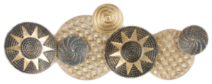 Circles & Stars Large Metal Wall Hanging 40X105