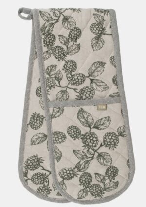 Berry Double Oven Glove Olive Recycled Cotton