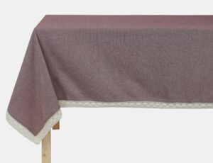 Berry Thin Striped Table Cloth Red 140X240Cm Recyc