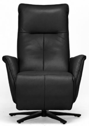 Slimline Black Leather Electric Recliner Chair Sep