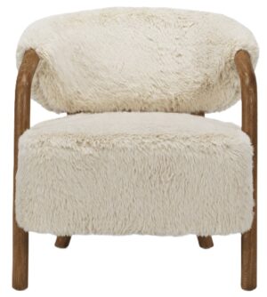 The Yak Armchair Tibetan Buffalo Hair Dark Oak Oct