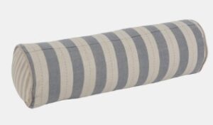Dobby Stripe Bolster Cushion Slate 50X17Cm Recycle