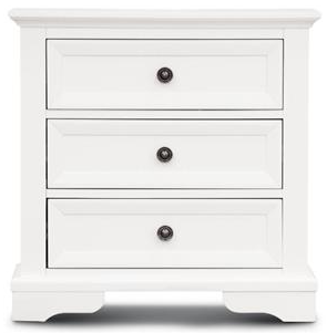 Sally White Painted Acacia 3Dr Bedcab 71X44X70.5H