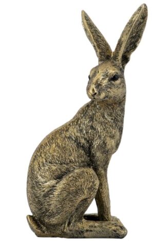 Brushed Gold Sitting Rabbit
