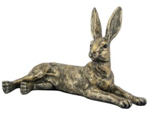 Brushed Gold Stretched Out Rabbit