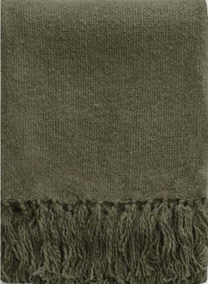 Serenade Olive Acrylic Throw 125X150Cm