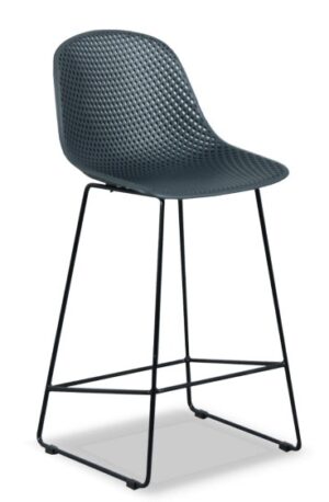 Gardenia Gunmetal Bar Chair