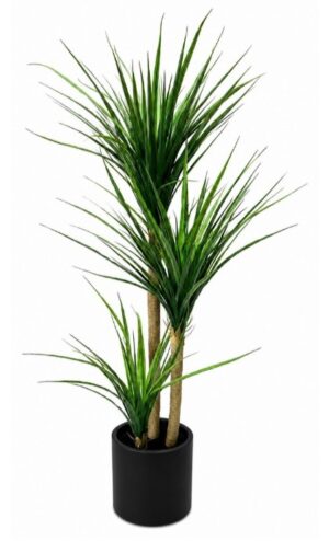 Real Touch Dracaena Tree In Black Pot 1500H