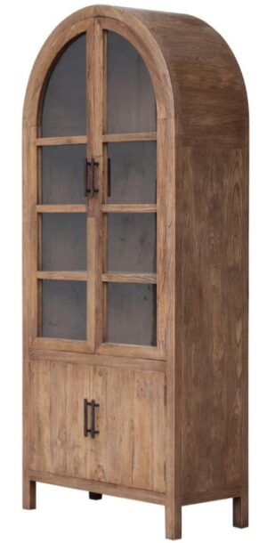 Lisbon Old Elm Arch Glass Display Cab 960X420X2130
