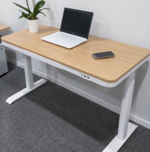 Ergovibes Elite Height Adjustable Desk Oak