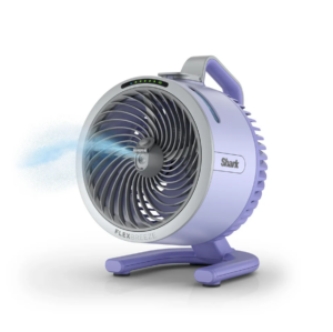 Shark Flexbreeze Hydrogo Misting Portable Fan Lila