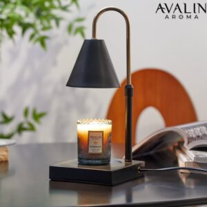Avalin Aroma Black Marble Candle Warmer 230V