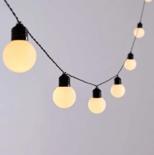 Orbit 10 Led Solar Festoon Outdoor Lights Frosted