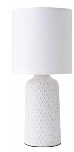 Siena Table Lamp White Single Lamp